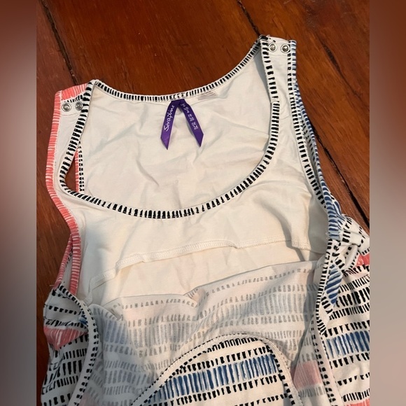 Seraphine printed maternity nursing maxi dress like new size 2 super stretchy - Picture 3 of 10